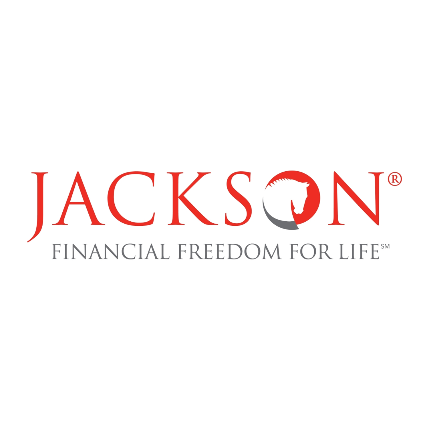 Jackson logo, the word Jackson with a horse head in the O