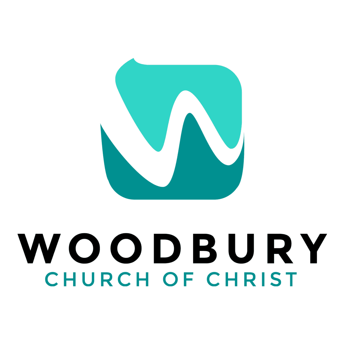 Woodbury Church logo, a capital W in script font